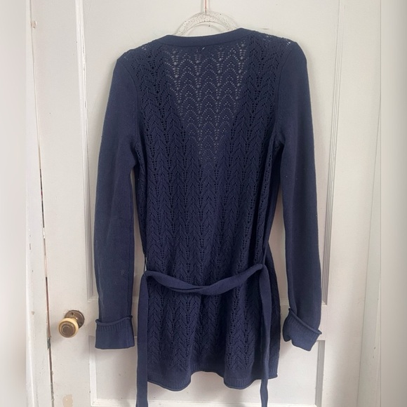 Calypso St. Barth Cashmere Knit Navy Cardigan Size M $348 - Picture 5 of 5